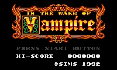 【画像あり】ゲームギアプレミア価格ソフト「IN THE WAKE OF VAMPIRE」はこんなゲーム